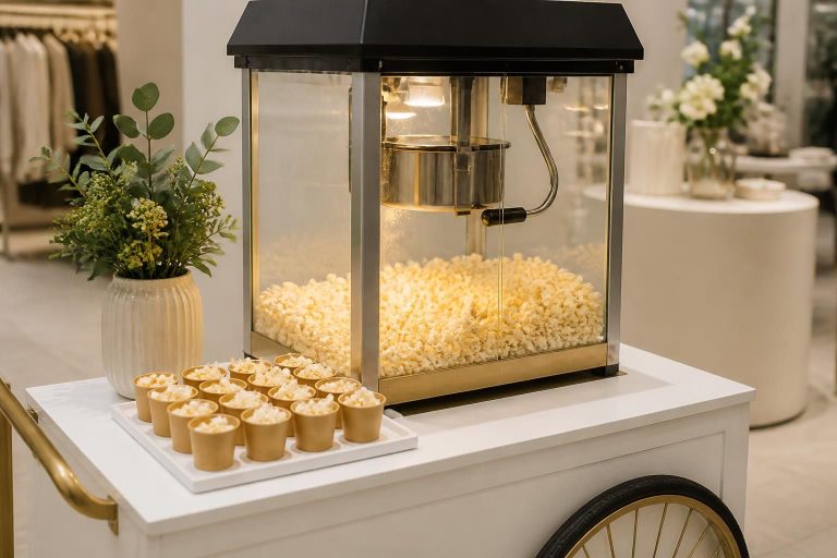 Sampling Popcorn Cart Hire