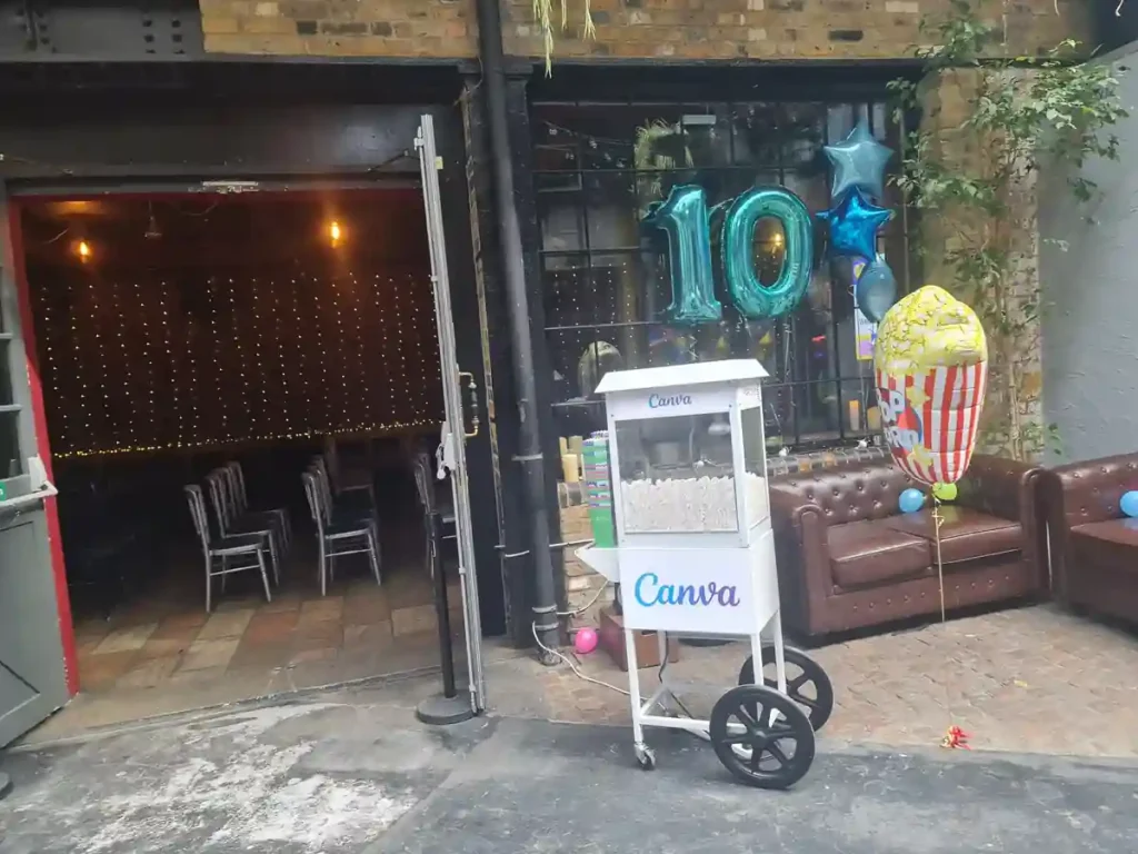 Sampling Popcorn Cart Hire
